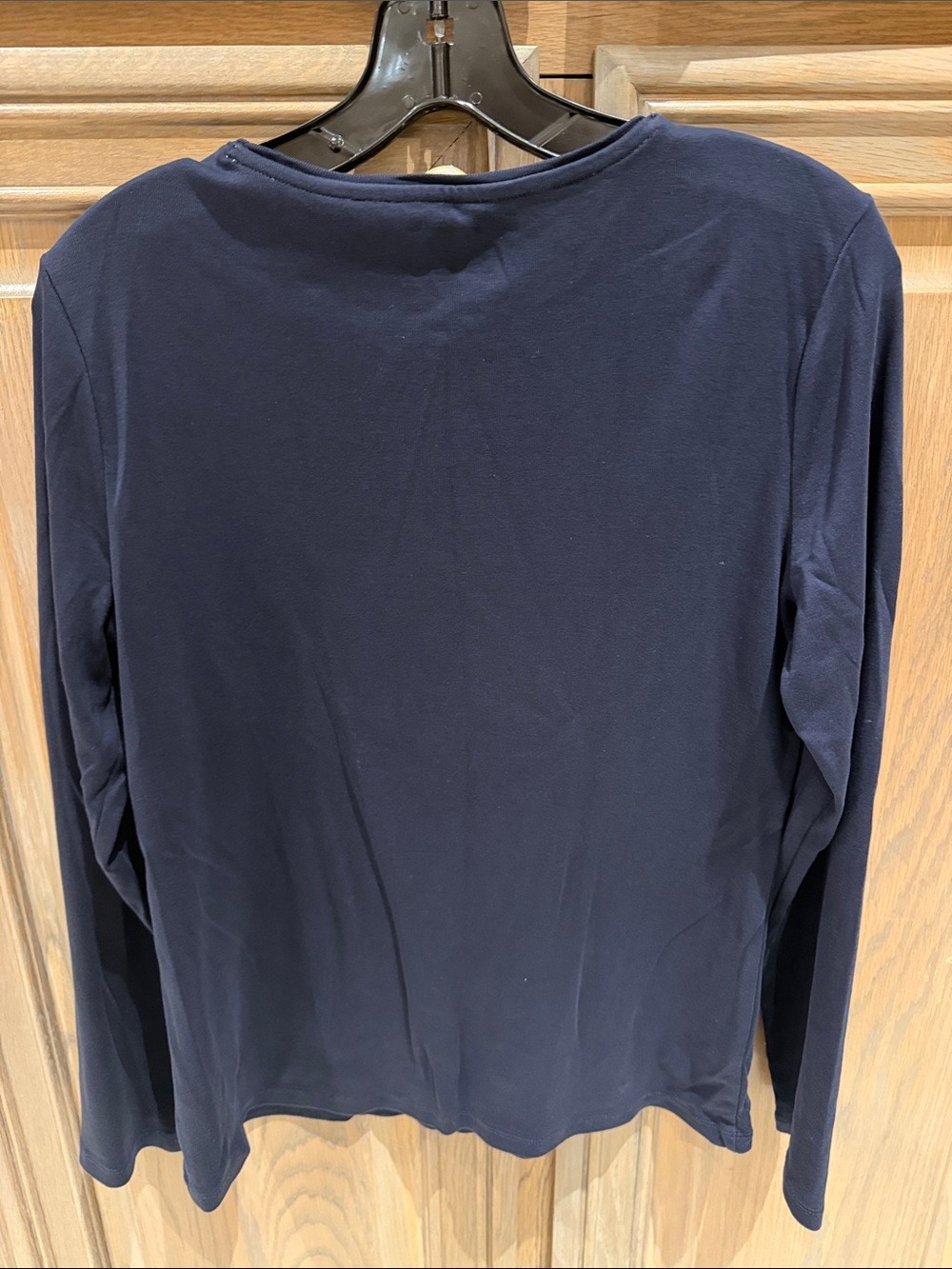 The Talbots Tee - indigo Blue Long Sleeve Crewneck Tee - Picture 5 of 6